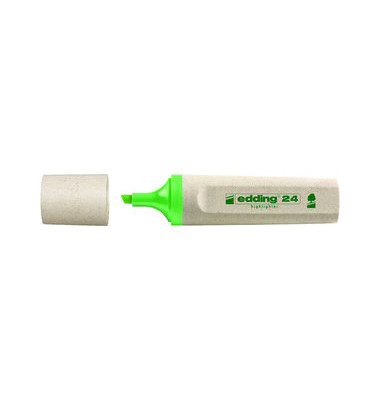 Textmarker Highlighter 24 EcoLine, 4-24011, hellgr&uuml;n, 2-5mm Keilspitze