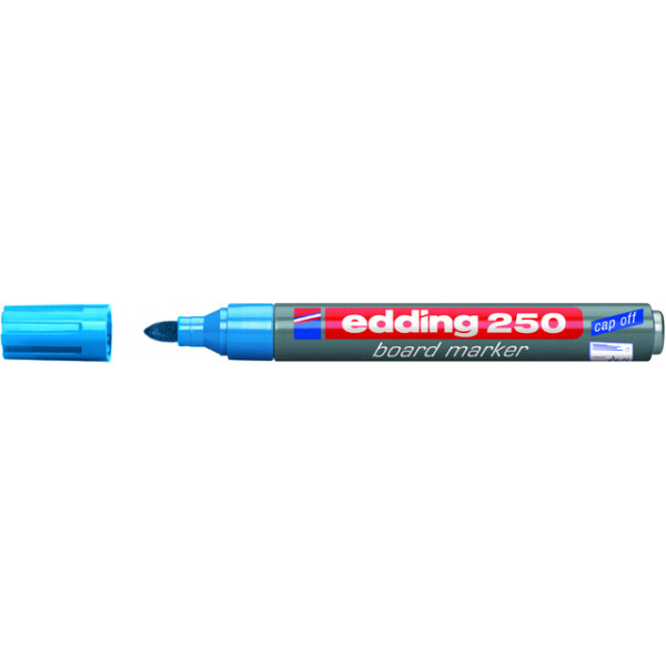4004764013005 - Boardmarker 250 4-250010 hellblau 15-3mm Rundspitze 4004764013005 Edding