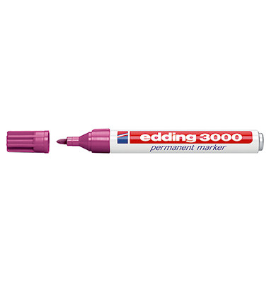 Permanentmarker 3000, 4-3000020, St&uuml;ck, rotviolett, 1,5-3mm Rundspitze