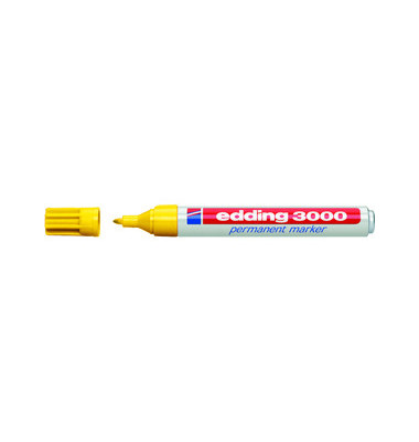 Permanentmarker 3000, 4-3000005, gelb, 1,5-3mm Rundspitze