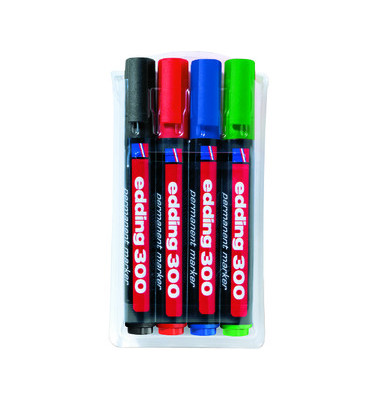 Permanentmarker 300 4er Etui farbig sortiert 1,5-3mm Rundspitze Permanentmarker 300 4er Etui farbig sortiert 1,5-3mm Rundspitze