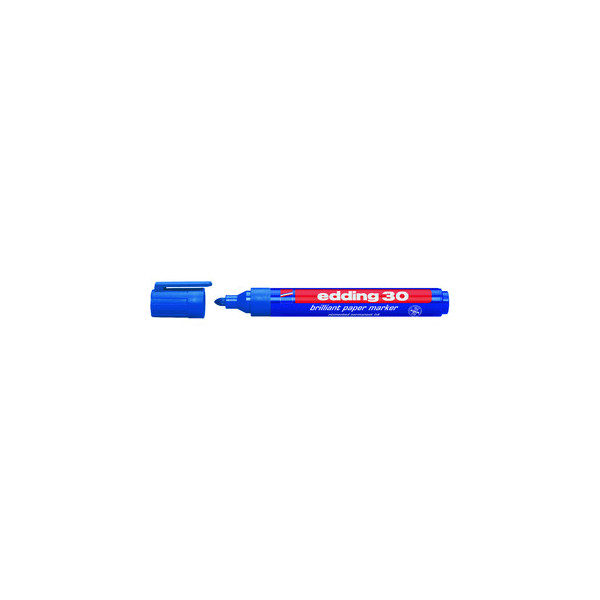 4004764305100 - Permanentmarker 30 Brilliant blau 15-3mm Rundspitze 4004764305100 Edding