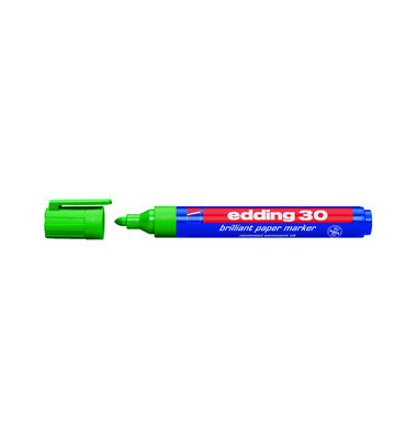 Permanentmarker 30 brilliant paper marker, 30-004, St&uuml;ck, gr&uuml;n, 1,5-3mm Rundspitze