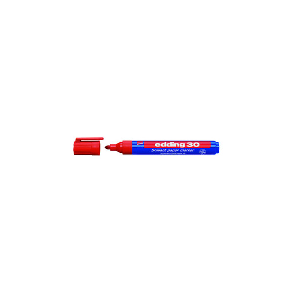 4004764305094 - Permanentmarker 30 Brilliant rot 15-3mm Rundspitze 4004764305094 Edding