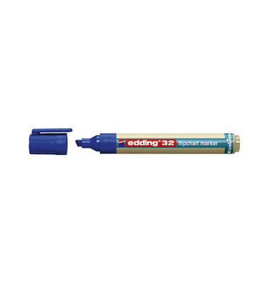 Flipchartmarker 32 Ecoline, 32-003, Stift, blau, 1-5mm Keilspitze