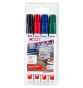 Permanentmarker-Set 3300, 3300-4S, Pack, 4-farbig sortiert, 1-5mm Keilspitze