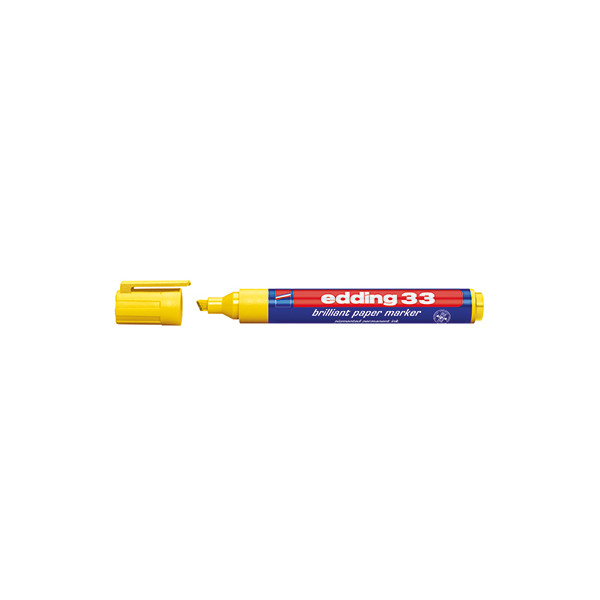 10 Stück Edding Permanentmarker, 33-005, Stück, gelb, 1-5mm Keilspitze 4004764064571 Edding