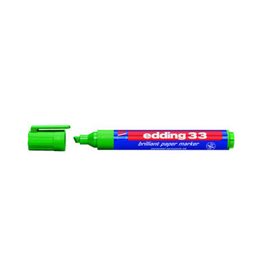Permanentmarker 33 brilliant paper marker, 33-004, St&uuml;ck, gr&uuml;n, 1-5mm Keilspitze