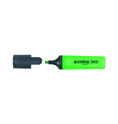 Textmarker Highlighter, 345-011, grün, 2-5mm Keilspitze