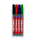 Boardmarker-Set 361, 4-361-4S, Etui, 4-farbig sortiert, 1mm Rundspitze