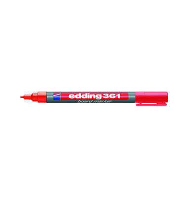 Boardmarker 361, 4-361002, Stift, rot, 1mm Rundspitze