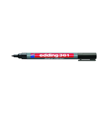 Boardmarker 361, 4-361001, schwarz, 1mm Rundspitze Boardmarker 361, 4-361001, schwarz, 1mm Rundspitze