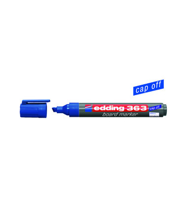 Boardmarker 363, 4-363003, Packung, blau, 1-5mm Keilspitze