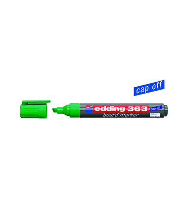 Boardmarker 363, 4-363004, Packung, grün, 1-5mm Keilspitze