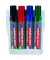 Boardmarker-Set 365, 4-365-4S, Etui, 4-farbig sortiert, 2-7mm Keilspitze