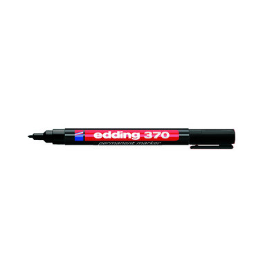 Permanentmarker 370, 370 1, schwarz, 1mm Rundspitze