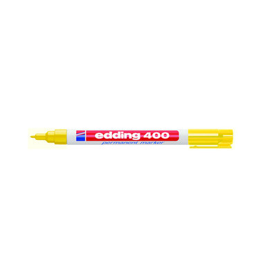 Permanentmarker 400, 4-400005, St&uuml;ck, gelb, 1mm Rundspitze