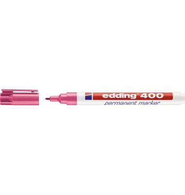 Permanentmarker 400, 4-400009, St&uuml;ck, rosa, 1mm Rundspitze