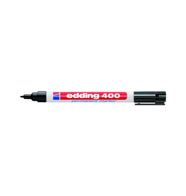 Permanentmarker 400, 4-400001, Stück, schwarz, 1mm Rundspitze