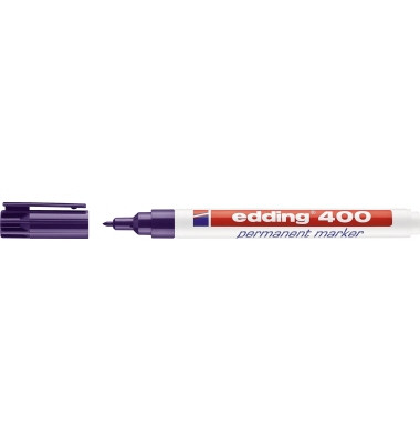 Permanentmarker 400, 4-400008, St&uuml;ck, violett, 1mm Rundspitze