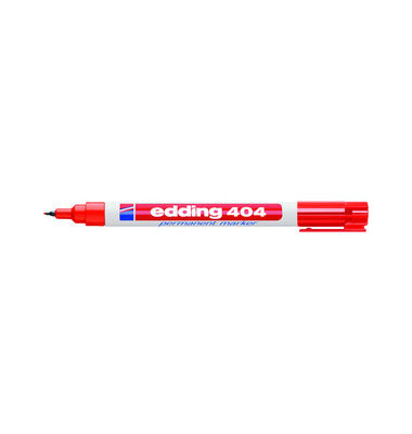 Permanentmarker 404, 4-404002, St&uuml;ck, rot, 0,75mm Rundspitze