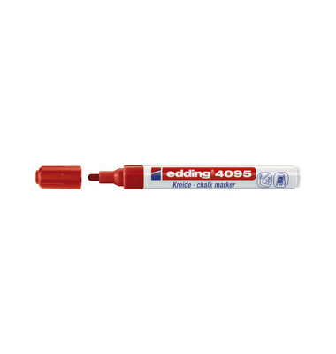 Windowmarker Kreidemarker, 4095-002, rot, 2-3mm, Rundspitze