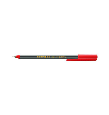 Fineliner 55 fine, 455002, schwarz-wei&szlig; gestreift (Schreibfarbe: rot), 0,3mm