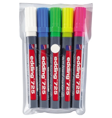 Boardmarker 725 5er-Etui sortiert 2-5 mm Keil Boardmarker 725 5er-Etui sortiert 2-5 mm Keil
