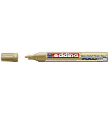 Lackmarker 750, 4-750053, Stift, gold, 2-4mm Rundspitze