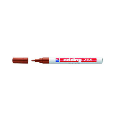 Lackmarker 751 creative, 751-9-007, Stift, braun, 1-2mm Rundspitze