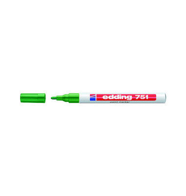 Lackmarker 751, 4751004, Stift, gr&uuml;n, 1-2mm Rundspitze
