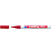 Lackmarker 751, 4751002, Stift, rot, 1-2mm Rundspitze