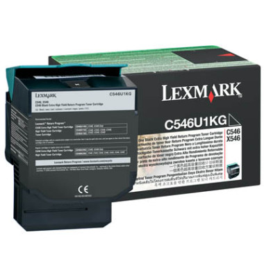 LEXMARK Toner C546u1kg Bk