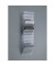 Wand-Prospektspender 12 Fächer transp. 348x95x620 A4Querf.