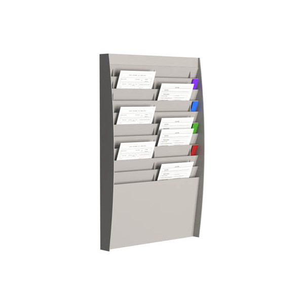 3660141170207 - Paperflow Prospekthalter A4V2X1002 Prospekthalter Grau DIN A4 Anzahl der Fächer 20 1 St (B x H x T) 544 x 865 x 106 mm