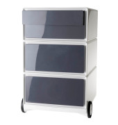 Rollcontainer EasyBox EBGHPH.11 Kunststoff anthrazit/weiß, 4 normale Schubladen