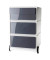 Rollcontainer EasyBox EBGHPH.11 Kunststoff anthrazit/weiß, 4 normale Schubladen