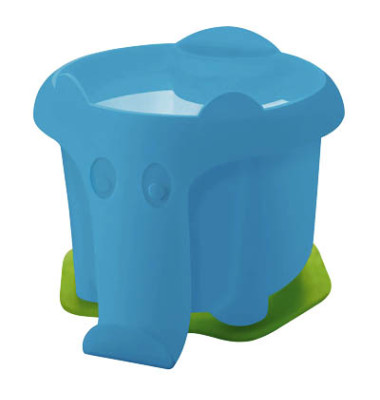 Wasserbecher 808980 Serie 735 Elefant, blau, 9,4x11,7x7,3cm