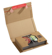Buchverpackung Universal CP020.04 braun, f&uuml;r A5+, innen 251x165x60mm, Kraftliner Wellpappe 1-wellig