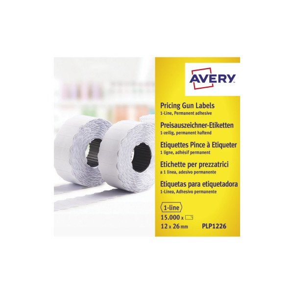 5014702023330 - Preisetiketten PLP1226 26x12mm weiß permanent 15000 Etiketten 5014702023330 Zweckform PLP1226 15000 Stück