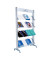 Prospektständer Mobile alu für 16 Prospekte 167,8x94x38,5cm