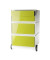 Rollcontainer EasyBox EBGHPH.08 Kunststoff grün/weiß, 4 normale Schubladen