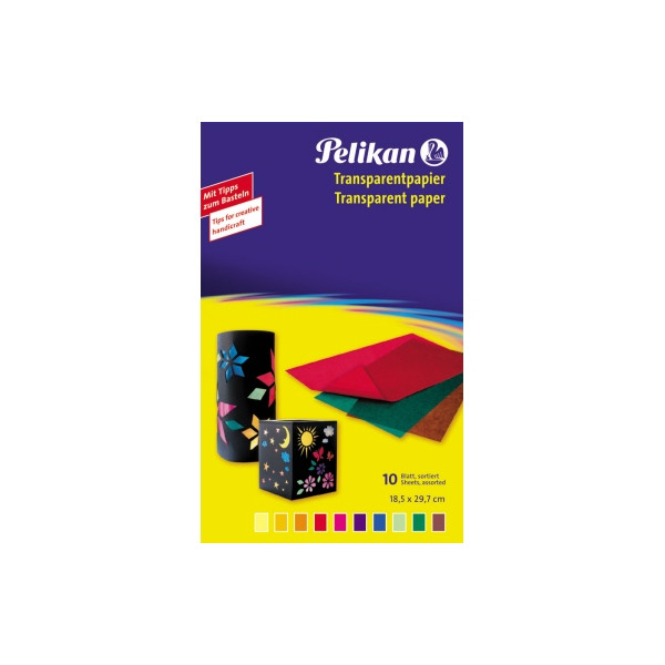 10 Stück Pelikan Transparentpapier sort.10BL transp. 4012700137944 Pelikan 100 Blatt