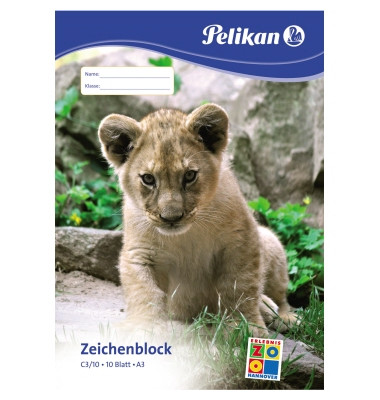Zeichenblock A3 10 Blatt weiß Zeichenblock A3 10 Blatt weiß