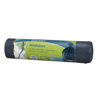 Müllsäcke 9100000106, blau, 120 Liter, offen, extrastark
