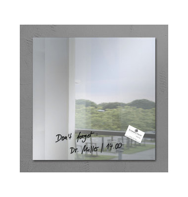 Glas-Magnetboard artverum GL 275, 48x48cm, mit Spiegel, Spiegel