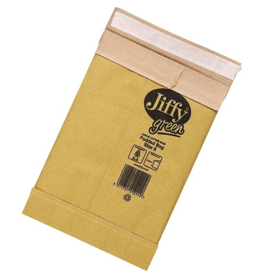 Papierpolstertaschen Jiffy Nr. 0, 30001310, innen 135x229mm, braun