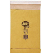 Papierpolstertaschen Jiffy Typ 00, 30001308, innen 105x229mm, Haftklebung mit Abdeckstreifen, braun