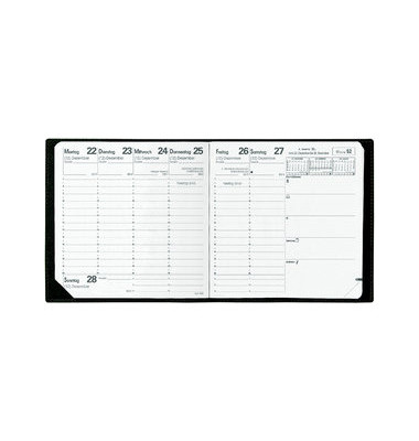 Kalendereinlage 014004Q, Executif, 1 Woche / 2 Seiten, 160x160mm, 2026