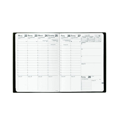 Kalendereinlage 04800325MQ, Trinote, 1 Woche / 2 Seiten, 180x240mm, 2025